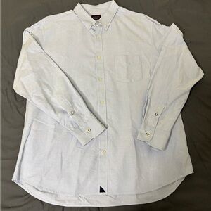 Men’s UNTUCKit Long Sleeve Oxford Button Down Shirt Light Blue XXL 100% Cotton